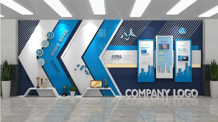 藍色簡約企業(yè)文化墻企業(yè)歷程企業(yè)榮譽墻內(nèi)容設計